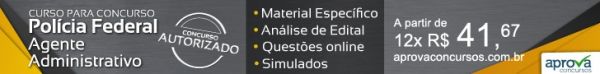 CONCURSO PF AGENTE ESCRIVÃO NÍVEL MÉDIO